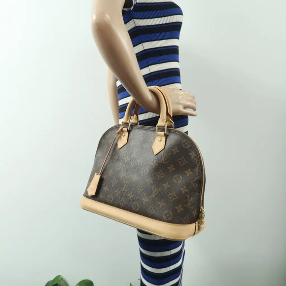Louis Vuitton Alma Brown Monogram Canvas Tote 945-030725 - Picture 12 of 12